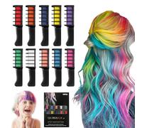 Pettine Con Gessetti Per Capelli, Nuovo Colore Di Gesso Per Bambine, Colore Di Gesso Temporaneo Lavabile Per Bambini, Regali Di Natale Per Bambine, Per Compleanno (1 set)
