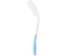 Pettine con manico lungo, ergonomico, con manici curvi per anziani con handicap, pettine curvo