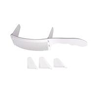 Pettine curvo durevole per parrucchiere parrucchiere schiena styling capelli bianco, 21,6 x 5,2 cm