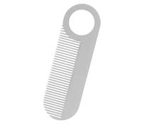 Pettine da barba da uomo, tascabile e da viaggio, design a denti fini, in acciaio inossidabile, per toelettatura e pettinatura di capelli, barba e baffi, regalo per uomini