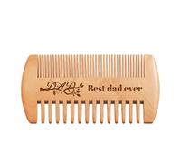 Pettine da Barba e Baffi in Legno Inciso Personalizzato da Uomo, Pettine da Barba con Nome Personalizzato, Regalo Personalizzato per Uomo, Papà, Testimone di Nozze, Fidanzato (Legno di pero)