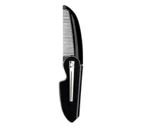 Pettine da barba pieghevole da uomo, design a denti, 12 x 2 cm, strumento per la cura dei capelli, pettine pieghevole a denti, comodo e flessibile, per la cura dei baffi, per lo styling dei