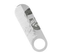 pettine da barba, spazzolino da baffi da denti sottili, strumento di formatura portatile antiacrocciatura, spazzolino da parrucchiere doppio uso per gli uomini