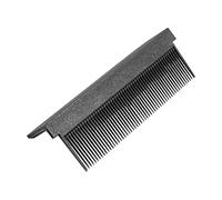 Pettine da barbiere per raddrizzare i capelli, ferro piatto tipo V, colore nero