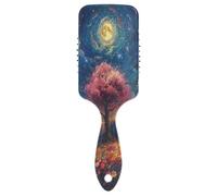 Pettine da donna con fiori sotto le stelle, antistatico, pettine da donna