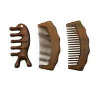 Pettine da lavoro in legno, 3 pettini in legno di sandalo, pettini per massaggio del cuoio capelluto, per alleviare il dolore del travaglio, pettini in legno per donne, un regalo indispensabile per la