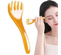 Pettine da massaggio 2 pezzi, pettine per cuoio capelluto Gua Sha Cinque Denti, strumento di massaggio portatile multifunzione, massaggiatore Meridiani per testa mani, braccia, petto, dita Cura, relax