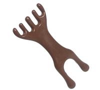 Pettine da massaggio con denti larghi palmare manuale per capelli massaggiatore per cuoio capelluto per testa schiena mano braccio due teste resina