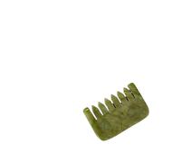 Pettine da massaggio in giada Green Phoenix. Il massaggio con pietra di giada Xiuyu rilassa il cuoio capelluto e allevia l'affaticamento della testa.