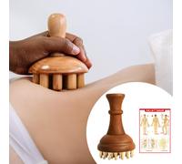Pettine da massaggio in legno 29 denti in ottone per lo styling, per la