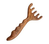 Pettine da massaggio in legno - in legno con denti larghi manuale | per pelle capelosa e crescita dei capelli,per il relax viso nuca spalle uomini donne uso e viaggio