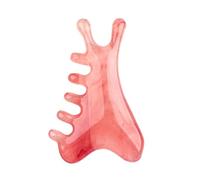 Pettine da massaggio per capelli con resina delfino, Massaggiatore meridiano per il corpo del cuoio capelluto, Pettine per capelli lisci antistatico a cinque denti larghi