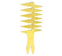 Pettine da Parrucchiere da Uomo, Strumento da Parrucchiere da Uomo, Pettine a Denti Larghi e Pettine a Forchetta per Lisciare i Baffi e Modellare L'olio (pettine a Forchetta)(or)