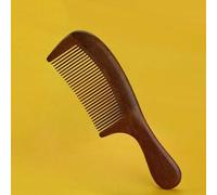 Pettine dentato per la cura dei capelli, spazzola da massaggio in legno di sandalo rosso naturale