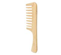 Pettine Dente Largo in bambù con Manico a Dente Grande Shampoo Riccio di Capelli Ricci di Capelli Che Districano il Pettine
