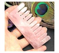 Pettine di cristallo di quarzo rosa ametista naturale pettine a denti larghi pettini collezione di regali di pietre preziose Decorazione (Color : B)
