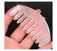 Pettine di cristallo di quarzo rosa ametista naturale pettine a denti larghi pettini collezione di regali di pietre preziose Collezioni di casa