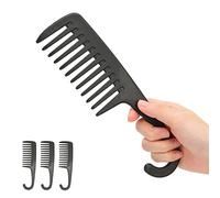 Pettine di Doccia a Dente Larga Set con Gancio per la Casa di Bellezza Salone - Pettine Detangler Impiccabile per Ridurre la Perdita Capelli - Materiale ABS Affidabile, 3 Pacchetti