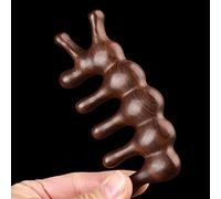 Pettine di legno di sandalo naturale Testa a denti larghi Massaggio meridiano Sollevamento del naso Gua Sha Agopuntura Terapia Strumento di rilassamento 1Pcs