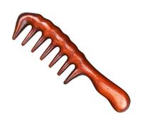 Pettine di Legno Pettine di legno for occhi, spalle, collo, viso, lifting, ispessito, denti larghi, cinque denti, pettine for massaggio meridiano della testa(1)