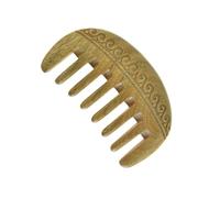 Pettine di Legno Pettine in legno di sandalo intero for la cura dei capelli, pettine for la testa con massaggio a denti larghi e intaglio a doppia faccia(6)