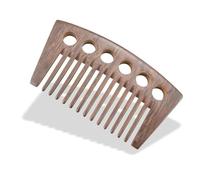 Pettine di Legno Sandalwood Comb Meridian Massage Comb Head Five Teeth Meridian Comb Multifunction Scraping Wide Tooth Comb Scalp Massage Comb(3)