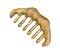 Pettine di Legno Wooden Green Sandalwood Thick Teeth Massage Comb Face Tool Massage Scalp Meridian Massage Comb(1)