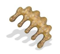 Pettine di Legno Wooden Green Sandalwood Thick Teeth Massage Comb Face Tool Massage Scalp Meridian Massage Comb(3)