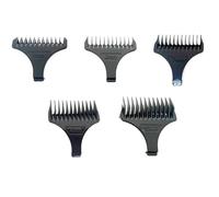 Pettine Di Limitazione For Tagliacapelli, Protezioni Nere Universali, Guida For Il Taglio Dei Capelli Da Parrucchiere, Compatibile Con Kemei, KM-2293 KM-2299, Pettine Da 1, 2, 3, 4, 5 Mm