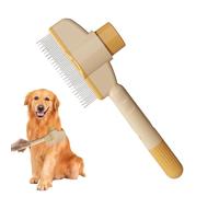 Pettine di pulci per cani e gatti, pettine per la rimozione dei degli animali domestici con pulsante di rilascio per la cura Massaggio e pulizia Rimuovere le pulci uova Pettine per capelli corti