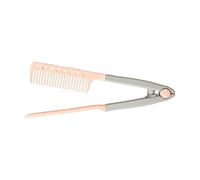 Pettine di raddrizzamento dei capelli, pennello levigante a forma di V, strumenti per la cura dei capelli bagnati e asciutti, pennello per salone per parrucchiere, per principianti professionisti