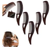 Pettine disintossicante per il cuoio capelluto, pettine per massaggio energico antiforfora, spazzola per capelli a denti cavi per massaggio puntiforme, pettine per la rimozione della forfora, con