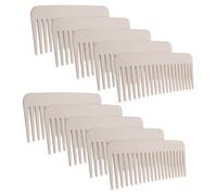 Pettine Districante a Denti Larghi, Districa Facilmente i Capelli Bagnati e Asciutti, Pettine in Paglia di Grano con Denti Rotondi, Impugnatura Ergonomica per Tutti i di