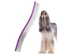 Pettine districante per cani - pettine per depilazione dei di animali, pettine per animali domestici, pettine per denti in metallo per cani e gatti, pettine per di animali per il