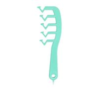 Pettine districante per denti grandi, portatile, a di Z, con distribuzione dei denti larghi, spazzola districante per doccia per styling e cura professionale dei capelli per capelli ricci