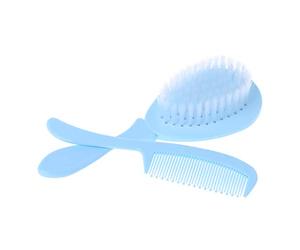 Pettine e spazzola per bambini Set di forniture infermieristiche per il bagno lavaggio dei capelli setole morbide punta rotonda sicura per massaggio alla testa