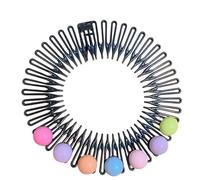 Pettine elastico circolare completo fasce per capelli in plastica flessibile pettine circolare completo dente fascia per capelli fascia per capelli fascia per capelli circolare pettine fascia per