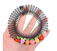 Pettine elastico circolare completo fasce per capelli Pettine flessibile Fascia per denti circolare completa Fascia per capelli Supporto per capelli Pettine elastico circolare completo Pettine