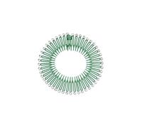 Pettine elastico da donna a denti circolari ad incastro flessibile per ragazze, fascia per capelli da parrucchiere, verde nerastro