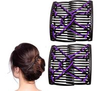 Pettine elastico per capelli, fermaglio magico per capelli, pettine elastico multifunzionale, pettine per capelli retrò, comodo fermaglio per capelli magico, accessorio per capelli per donne e ragazze