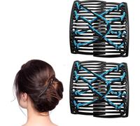 Pettine elastico per capelli, fermaglio magico per capelli, pettine elastico multifunzionale, pettine per capelli retrò, comodo fermaglio per capelli magico, accessorio per capelli per donne e ragazze