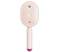 Pettine elettrico idratante - Dispositivo per spazzolare l'umidità a LED, cuscino lenitivo per capelli con spray delicato d'acqua, design morbido per uso domestico e spa, uso elegante per la
