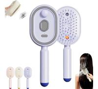 Pettine elettrico per massaggio a cuscino d'aria, ricaricabile 3 in 1, spazzola per capelli nebulizzante con spray, spazzola autopulente per capelli da donna, pettine massaggiante antistatico per