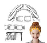 Pettine Fissatore Per Rifinitura Dei Capelli A Forma Di U - Pettini Per Capelli In Fo Metallico, Fermagli Per Pettine Per Capelli, Supporto Per Frangia In Metallo Strumento Per Acconciature