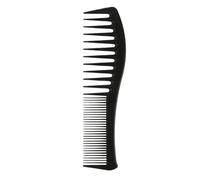 Pettine for capelli 3 pezzi Parrucchiere professionale Barbiere Dente largo Due spazzole laterali Pettini Strumento for lo styling dell'acconciatura(Black)