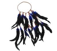 Pettine for capelli con piume colorate bohemien for donne con fermagli for capelli con treccia e dreadlock(NG)