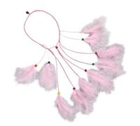 Pettine for capelli con piume colorate bohemien for donne con fermagli for capelli con treccia e dreadlock(Q)