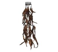 Pettine for capelli con piume colorate bohemien for donne con fermagli for capelli con treccia e dreadlock(C)