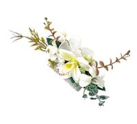 Pettine for capelli con simulazione di fiori for spose, accessori for capelli, disco for capelli, carta for capelli(Bianca)