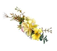 Pettine for capelli con simulazione di fiori for spose, accessori for capelli, disco for capelli, carta for capelli(yellow)